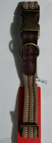 Reddy Beige Webbed Dog Collar, Medium, Tan - Picture 4 of 7