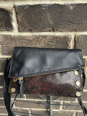 NWT Hammitt Dillon Small  Crossbody Painted Rattle snake brown black