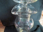 Vintage Hawkes Etched Glass Oil and Vinegar Cruet With Stopper/SIGNED — photo 5
