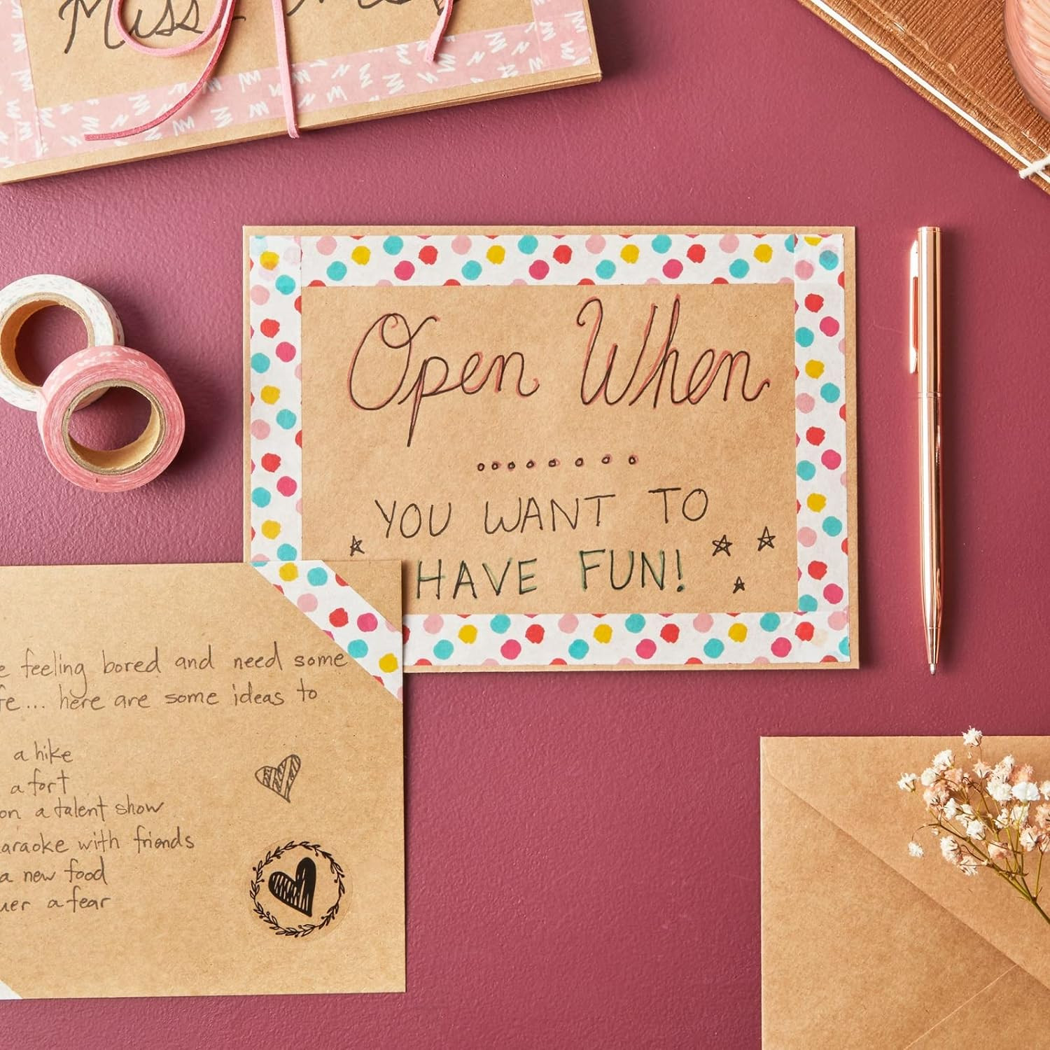 Best Paper Greetings 50 Pack Blank 5X7 Note Cards and Envelopes Set, Brown A7 No