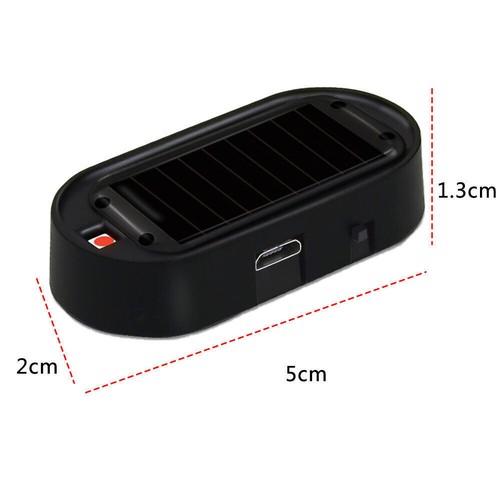 1x Fake Solar Car Alarm Led Light Security System Warning Theft Flash Blinking - Picture 6 of 7