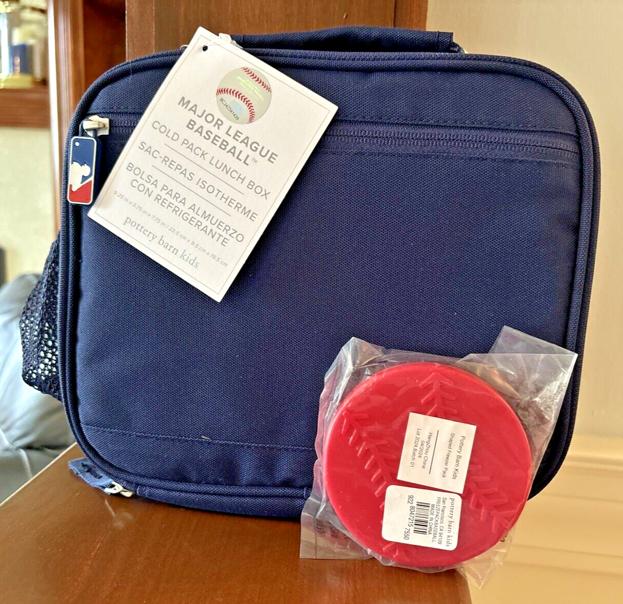 PONY Scuola Pottery Barn MLB BASEBALL LUNCH BOX + Borsa Sportiva Viaggio Ragazzo Disney ? .