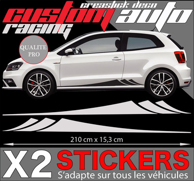 Bas de caisse Sticker Stripe 210 cm Custom Tuning Carrosserie voiture ...