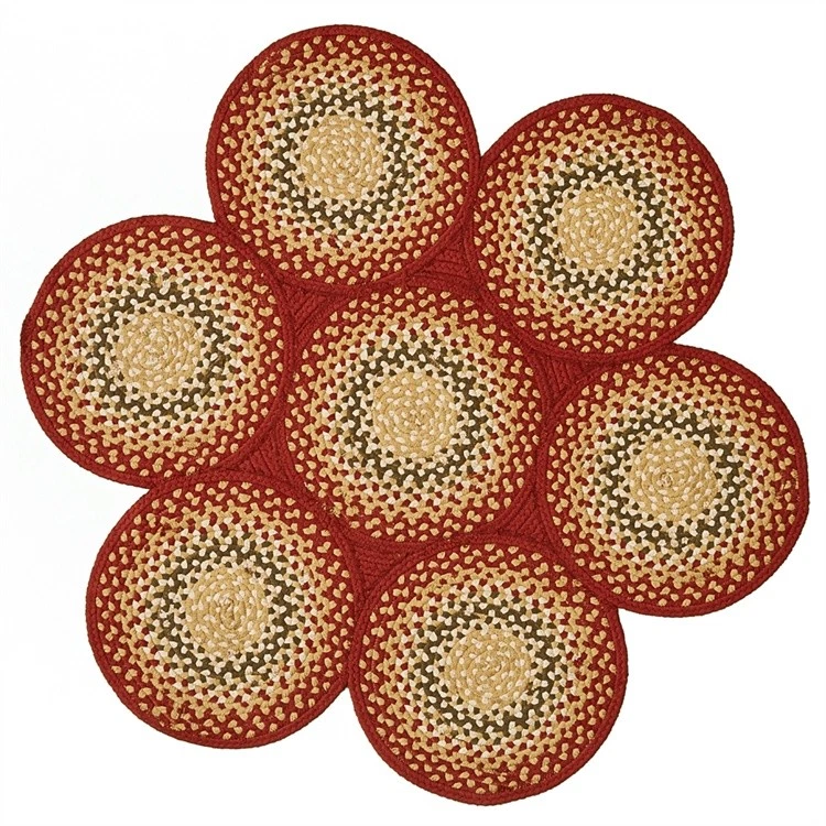 Mill Village 7 Circle Braided Area Rug - 42" Diameter By Park Designs - Image 2 of 2