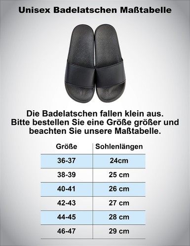 Unisex Badelatschen bedrucken Wunschnamen personalisiertes Geschenk Herren Damen - Bild 19 von 50