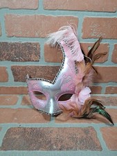 Mardi Gras Venetian Jester Joker Crafted Masquerade Carnivale Half Face Mask