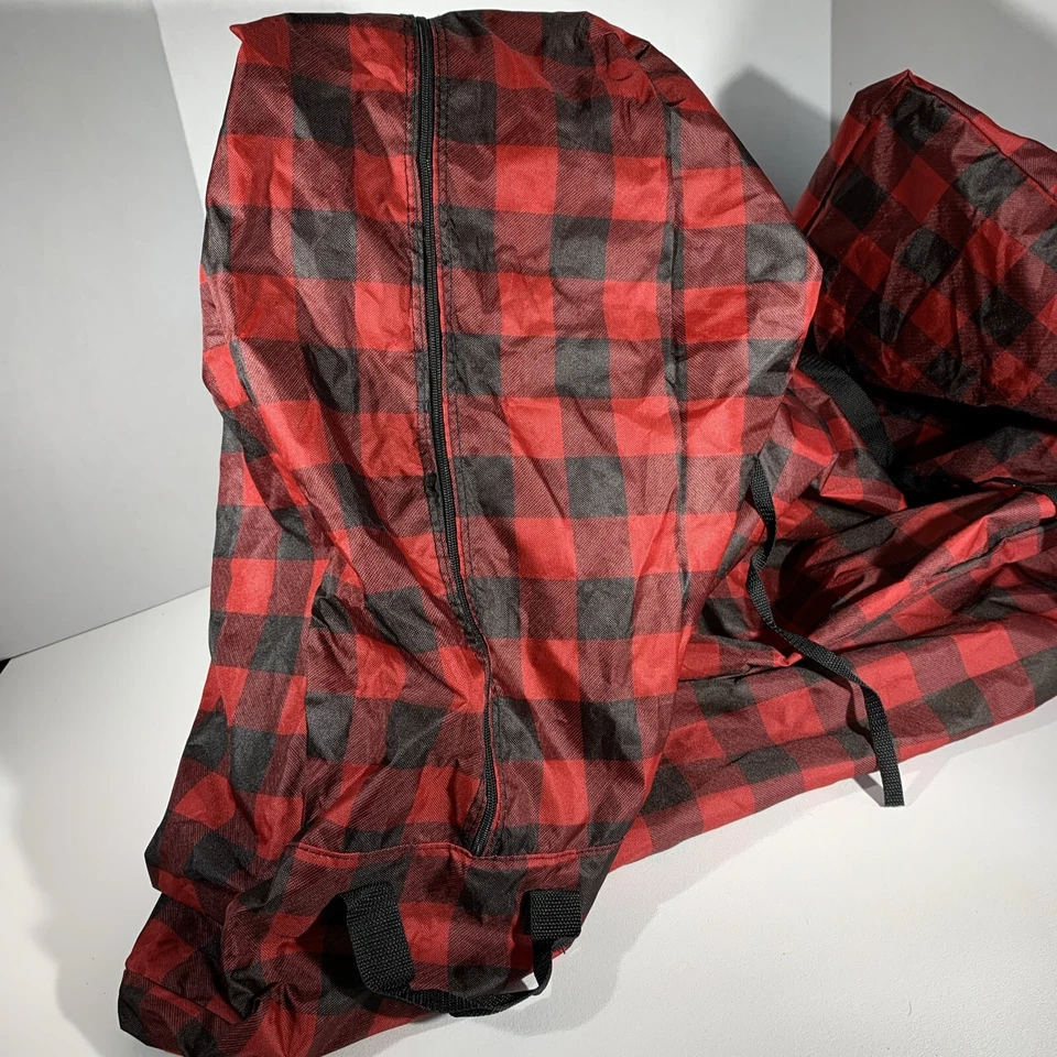 Árvore de Natal rolante saco de viagem armazenamento com rodas serve para árvore de até 7,5 pés - Imagem 4 de 4