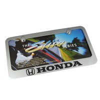Honda Chrome Brass License Plate Frame on sale Honda Chrome Brass License Plate Frame on sale