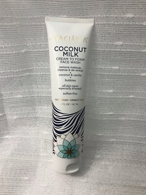 (1) Pacifica Beauty Coconut Milk Cream to Foam Face Wash, 5 Fluid Ounce