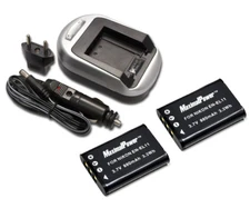 MaximalPower Battery for Nikon EN-EL11 Pentax D-LI78 Olympus Li-60B Ricoh DB-80