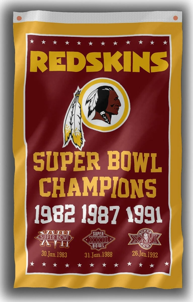 Redskins FLAG 3X5 Washington Banner American Football New Free USA Shipping