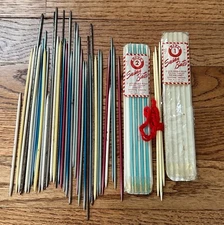 Knitting Needles Mixed Lot of Vintage Double Point Susan Bates and Others