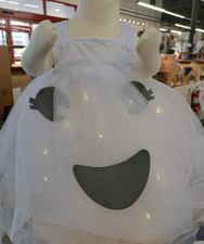 Pottery Barn Kids Light Up Ghost Tutu Halloween Costume White 3T 394
