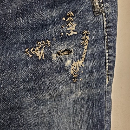 Silver Jeans Tuesday Damen 28 x 31 Distressed Medium Wash Stickerei Bootcut - Bild 5 von 15