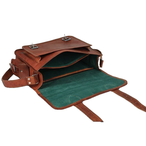 Hommes Cuir Vintage Messager Portable Bureau Mallette Épaule Décontracté Main - Photo 6 sur 9