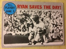 1970 Topps Nolan Ryan Saves The Day Baseball Card #197 Mets NL Playoff Game #3