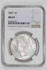 1897 MORGAN DOLLAR NGC MS63