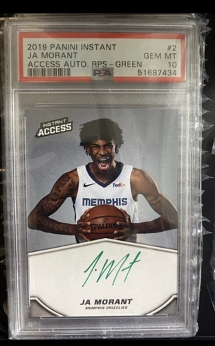 2019 Ja Morant RC Auto /10 PSA 10  Pop 1 Panini Instant Access