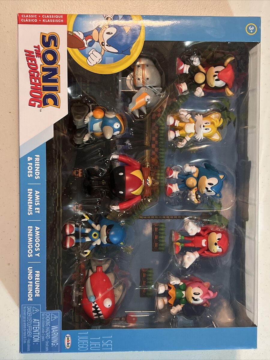 Sonic the Hedgehog Classic Friends & Foes Figure 10-Pack