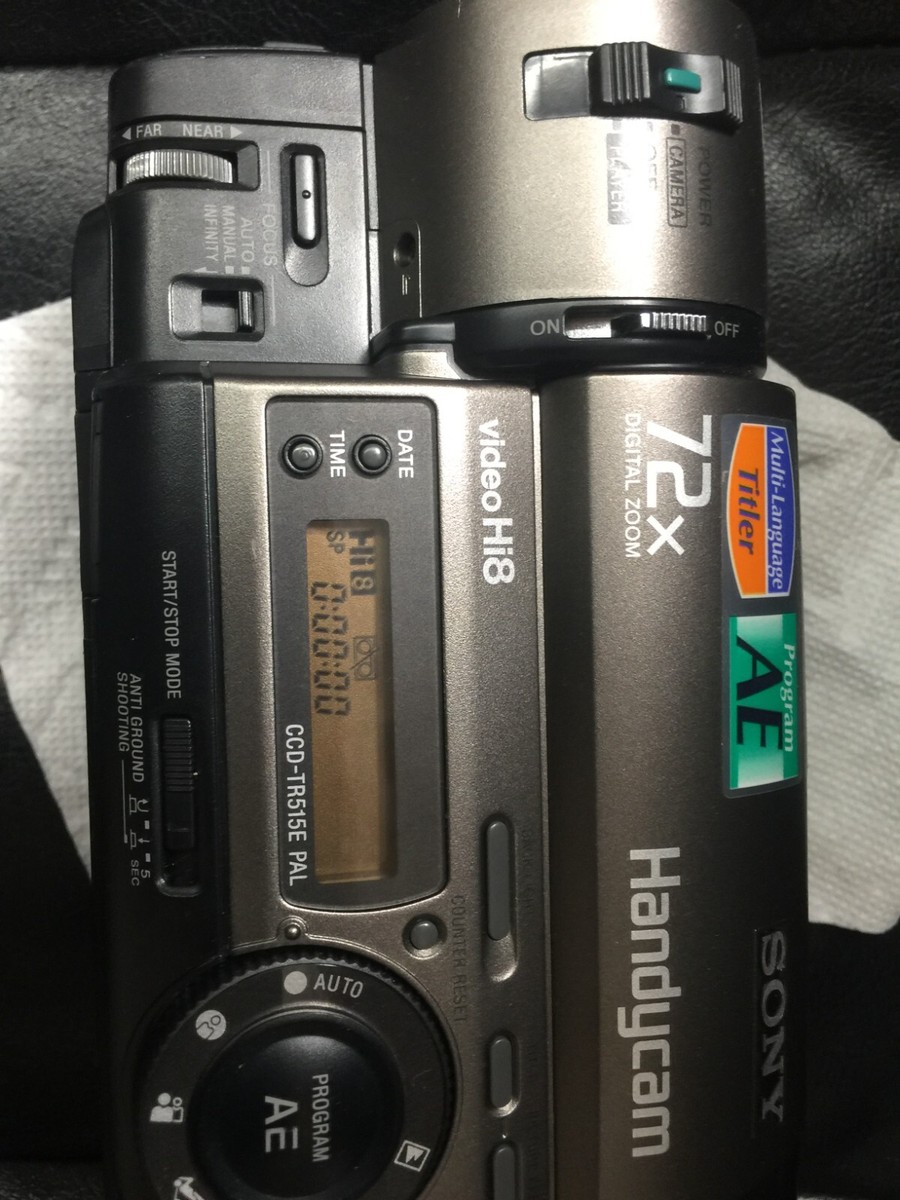 SONY CCD-TR515E Video Hi8 Handycam NightShot 72X Digital