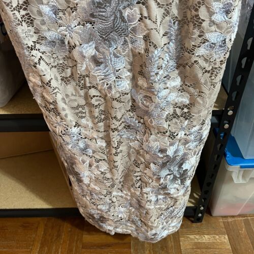 Vestido Adrianna Papell AP1E209277 Floral Bordado Talla 2 en Biscotti Multi - Imagen 4 de 9
