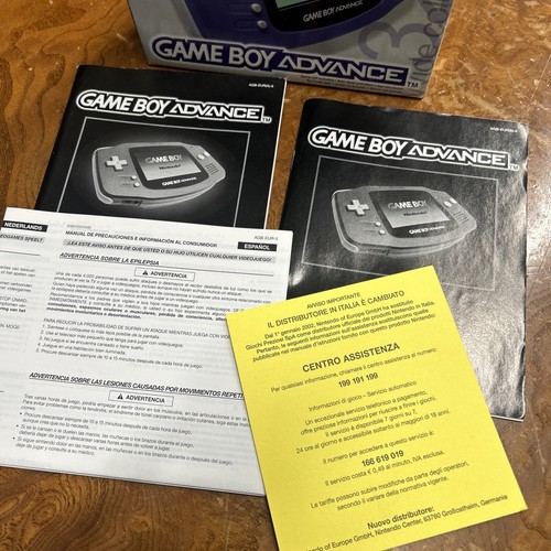 NINTENDO GAME BOY ADVANCE GBA 🇮🇹 Con Scatola E Istruzionu FUNZIONANTE Testato - Imagen 9 de 12