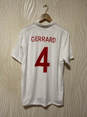 ENGLAND 2009 2010 HOME SHIRT JERSEY UMBRO sz 46 MEN #4 GERRARD | eBay
