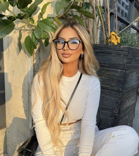 Cat Eye Oversized Vintage JOLENE Clear Lens Eyeglasses Glasses SHADZ Fashion - Picture 8 of 30