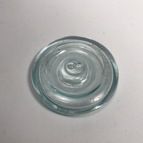 Vintage Trade Mark Lightning Putnam 550 Quart Blue Glass Jar Wire Bail Seal - Picture 9 of 11