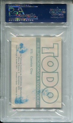 1972 Editorial Bruguera Todo 373 Muhammad Ali Cassius Clay PSA 2 HOF boxing card - Picture 2 of 2