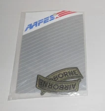 AAFES 82nd Division  Airborn U.S. Army 2 Patches Sew On Olive Green Sealed