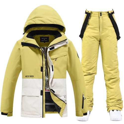 Damen Winter Schneeanzug Sets Snowboardbekleidung Ski Kostüm Wasserdicht - Bild 49 von 60