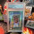 Panini 2024 Donruss Optic Jayden Daniels #248 Green Hyper Prizm PSA 9