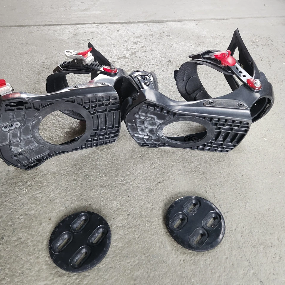 Fijaciones de Snowboard Lamar Mx20 Negro Rojo 1 Clip Cartel Talla Grande Foto 3 de 4