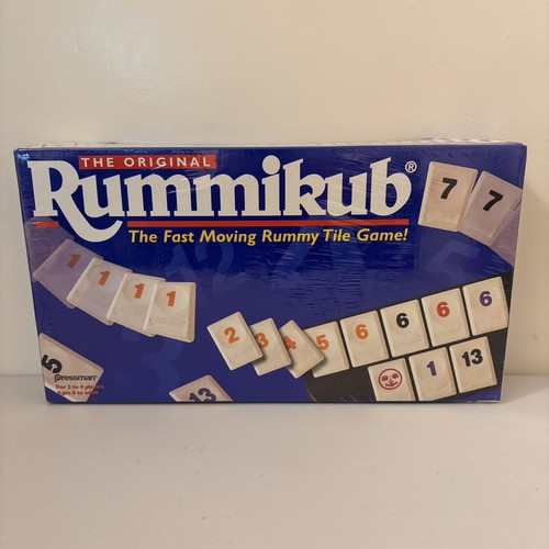 NUEVO SELLADO 1997 ¡El juego original de azulejos Rummikub Fast Moving Rummy! Pressman - Imagen 5 de 8