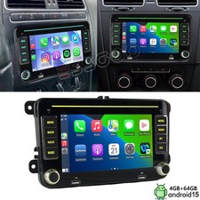 CarPlay Android 15 4+64G Autoradio Für VW Polo 9N Golf 4 Passat B5 GPS Navi WIFI