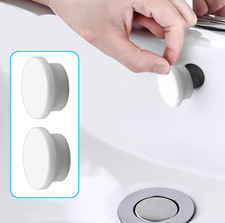 8pcs Bathroom Rubber Sink Overflow Rings Drain Seal Stopper Plug Set - NEW