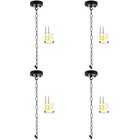 4 Sets Pendellichtes Zubehör Leuchtenmontagehalterung Deckenlampe Vintage