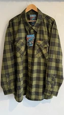Dixxon Flannel Co. 38 Special Men’s 4XL Long Sleeve Snap Button Flannel Shirt