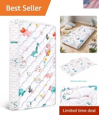 5" Crib Mattress and Toddler Mattress, Dual-Sided and Firm, Hypoallergenic Cr...