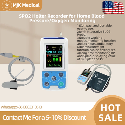 #ad 24 Hr Ambulatory Blood Pressure amp; SPO2 Monitor ABPM Holter Recorder Machine $204.00