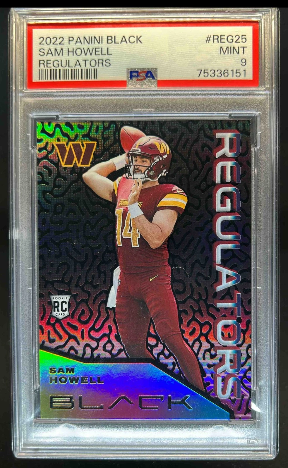 Sam Howell Panini Black Regulators #REG25 Base