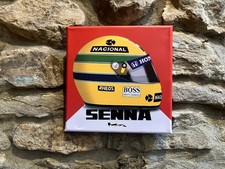 Ayrton Senna F1 Canvas 20cm Wall Decor Art Helmet McLaren MP4/4 1988 F1 Gift