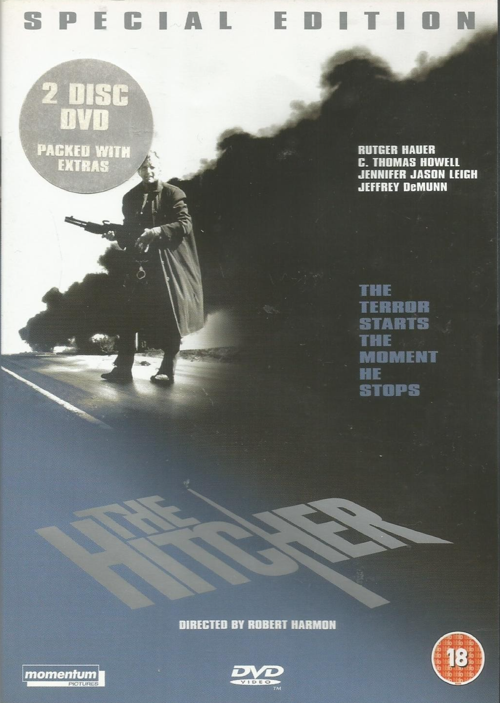 The Hitcher Special Edition DVD 2 discs Rutger Hauer C. Thomas Howell