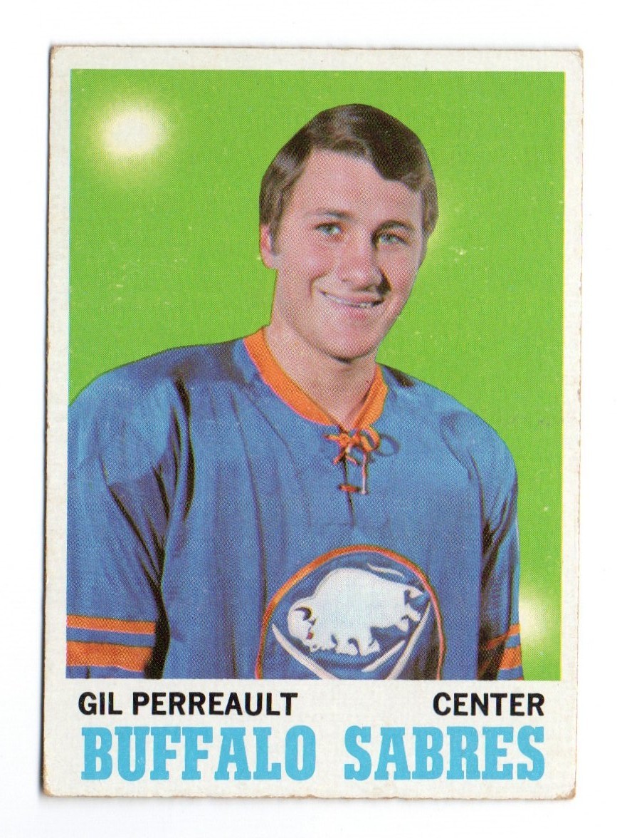 1970-71 Topps Gil Perreault Rookie RC #131 Buffalo Sabres HOF CREASE FREE EX