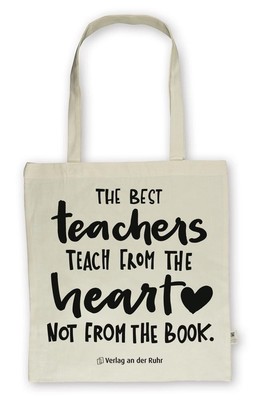 Baumwolltasche für Lehrer und Lehrerinnen - Edition ''The best teachers teach...