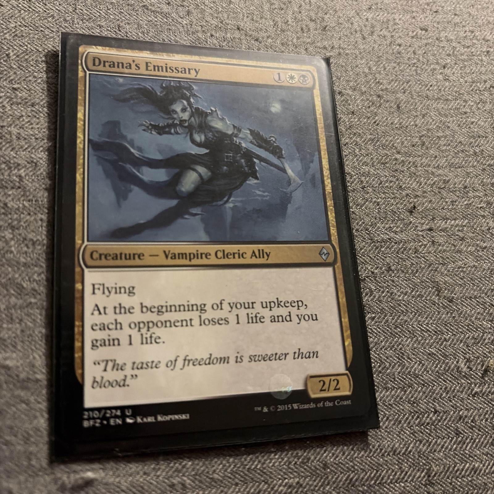 Drana’s Emissary | Foil | U | 210 | Battle For Zendikar | Magic: The ...