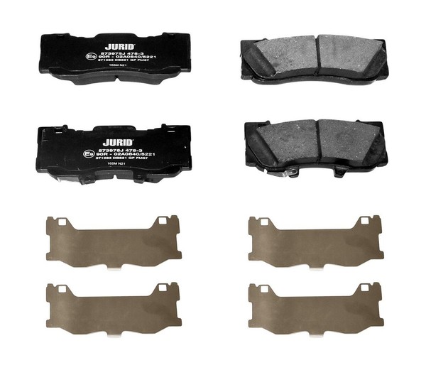 Jurid Bremsbelagsatz Scheibenbremse 573975J Schachtel For 4 Piston Caliper-image