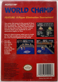 World Champ Boxing Nintendo NES Brand New 1991 Factory Sealed WATA Graded 8.0 C+