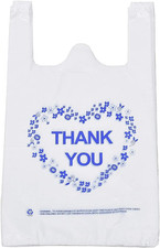 Thank You Bags Plastic Grocery Bags with Handles